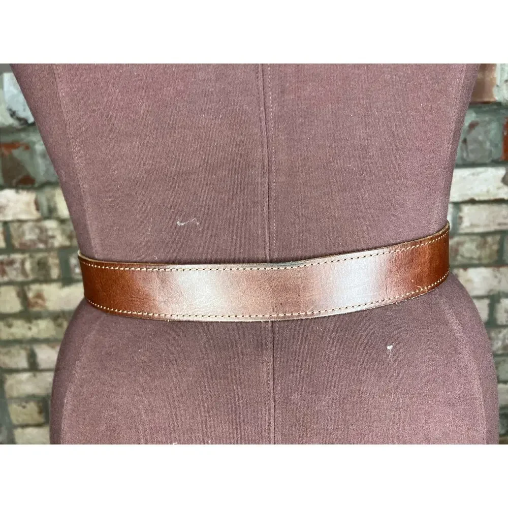 Columbia leather belt brown size 36
